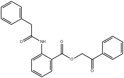 2-(2-苯基乙酰氨基)苯甲酸2-氧-2-苯基乙酯, 329932-63-0, 结构式