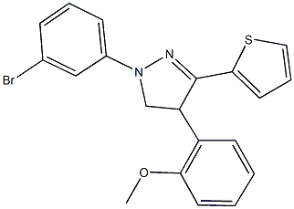 329935-47-9 1-(3-bromophenyl)-4-(2-methoxyphenyl)-3-(2-thienyl)-4,5-dihydro-1H-pyrazole