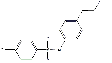 N-(4-butylphenyl)-4-chlorobenzenesulfonamide Struktur