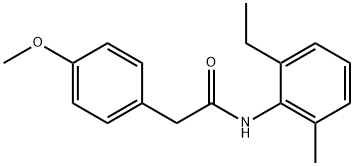 N-(2-ethyl-6-methylphenyl)-2-(4-methoxyphenyl)acetamide Structure