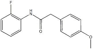 N-(2-fluorophenyl)-2-(4-methoxyphenyl)acetamide Structure