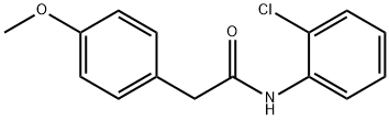 N-(2-chlorophenyl)-2-(4-methoxyphenyl)acetamide 化学構造式