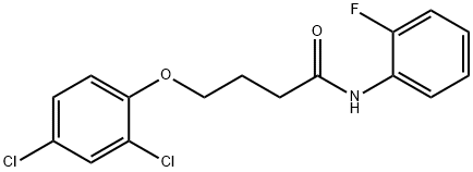 4-(2,4-dichlorophenoxy)-N-(2-fluorophenyl)butanamide Structure