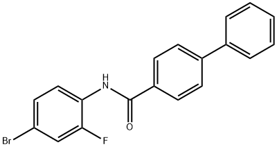 N-(4-bromo-2-fluorophenyl)[1,1'-biphenyl]-4-carboxamide 结构式