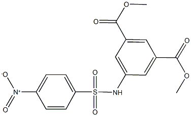 dimethyl 5-[({4-nitrophenyl}sulfonyl)amino]isophthalate Structure