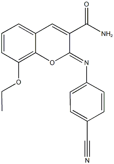 330158-52-6 2-[(4-cyanophenyl)imino]-8-ethoxy-2H-chromene-3-carboxamide