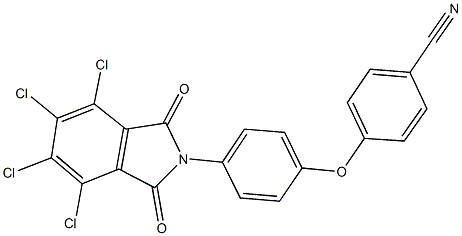 4-[4-(4,5,6,7-tetrachloro-1,3-dioxo-1,3-dihydro-2H-isoindol-2-yl)phenoxy]benzonitrile Structure