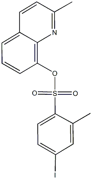 2-methyl-8-quinolinyl 4-iodo-2-methylbenzenesulfonate,330178-71-7,结构式