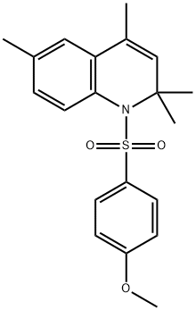 methyl 4-[(2,2,4,6-tetramethyl-1(2H)-quinolinyl)sulfonyl]phenyl ether,330179-36-7,结构式