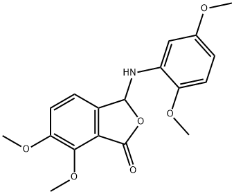 3-(2,5-dimethoxyanilino)-6,7-dimethoxy-2-benzofuran-1(3H)-one,330202-34-1,结构式