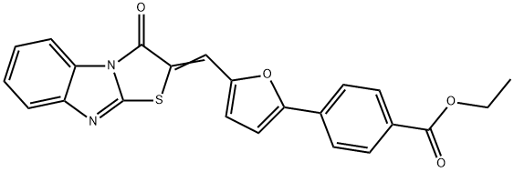 ethyl 4-{5-[(3-oxo[1,3]thiazolo[3,2-a]benzimidazol-2(3H)-ylidene)methyl]-2-furyl}benzoate|