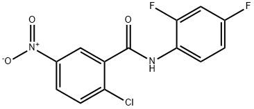 2-chloro-N-(2,4-difluorophenyl)-5-nitrobenzamide Structure