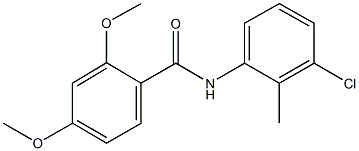 N-(3-chloro-2-methylphenyl)-2,4-dimethoxybenzamide,330215-66-2,结构式