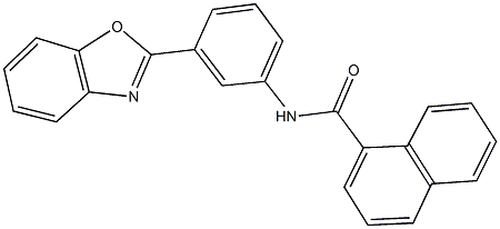 N-[3-(1,3-benzoxazol-2-yl)phenyl]-1-naphthamide Struktur