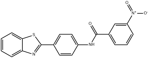 N-[4-(1,3-benzothiazol-2-yl)phenyl]-3-nitrobenzamide Structure