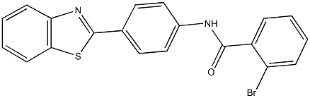 N-[4-(1,3-benzothiazol-2-yl)phenyl]-2-bromobenzamide Structure