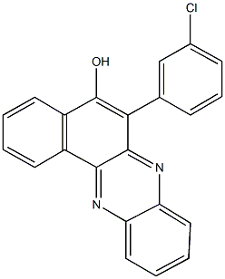 6-(3-chlorophenyl)benzo[a]phenazin-5-ol 结构式