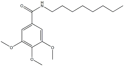 3,4,5-trimethoxy-N-octylbenzamide 结构式