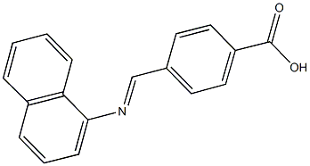 4-[(1-naphthylimino)methyl]benzoic acid Structure