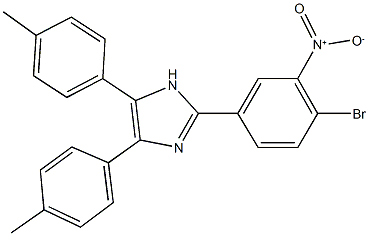 2-{4-bromo-3-nitrophenyl}-4,5-bis(4-methylphenyl)-1H-imidazole Structure