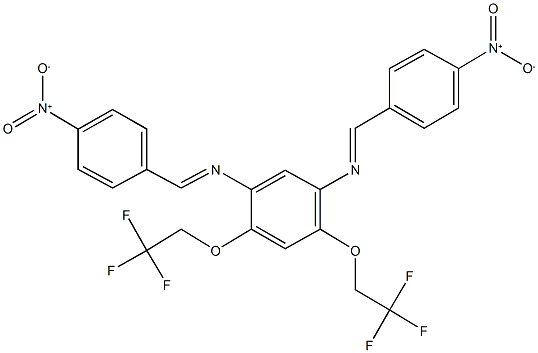 N~1~,N~3~-bis(4-nitrobenzylidene)-4,6-bis(2,2,2-trifluoroethoxy)-1,3-benzenediamine,330448-29-8,结构式