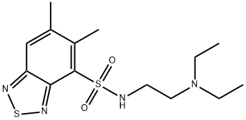 N-[2-(diethylamino)ethyl]-5,6-dimethyl-2,1,3-benzothiadiazole-4-sulfonamide Structure