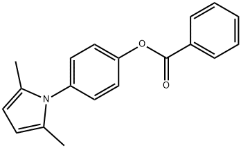 4-(2,5-dimethyl-1H-pyrrol-1-yl)phenyl benzoate Structure