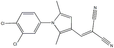 2-{[1-(3,4-dichlorophenyl)-2,5-dimethyl-1H-pyrrol-3-yl]methylene}malononitrile,330453-37-7,结构式