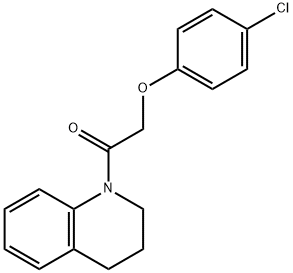 1-[(4-chlorophenoxy)acetyl]-1,2,3,4-tetrahydroquinoline Struktur