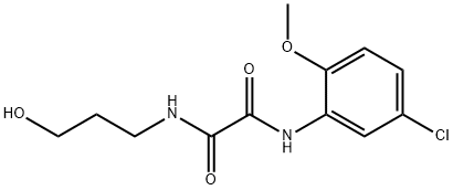 N~1~-(5-chloro-2-methoxyphenyl)-N~2~-(3-hydroxypropyl)ethanediamide Structure