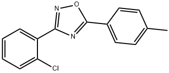 3-(2-chlorophenyl)-5-(4-methylphenyl)-1,2,4-oxadiazole,330460-47-4,结构式