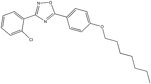 3-(2-chlorophenyl)-5-[4-(heptyloxy)phenyl]-1,2,4-oxadiazole,330460-58-7,结构式