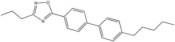 5-(4'-pentyl[1,1'-biphenyl]-4-yl)-3-propyl-1,2,4-oxadiazole Struktur