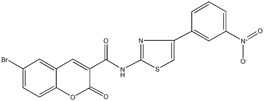 330462-03-8 6-bromo-N-(4-{3-nitrophenyl}-1,3-thiazol-2-yl)-2-oxo-2H-chromene-3-carboxamide