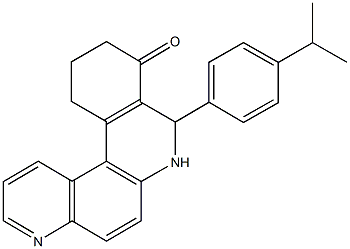 8-(4-isopropylphenyl)-8,10,11,12-tetrahydrobenzo[a][4,7]phenanthrolin-9(7H)-one Structure