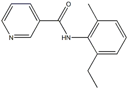 N-(2-ethyl-6-methylphenyl)nicotinamide,330466-44-9,结构式