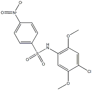 N-(4-chloro-2,5-dimethoxyphenyl)-4-nitrobenzenesulfonamide Structure