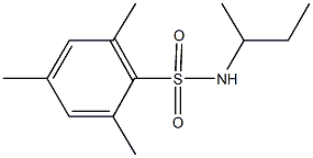 N-(sec-butyl)-2,4,6-trimethylbenzenesulfonamide 化学構造式