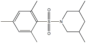 1-(mesitylsulfonyl)-3,5-dimethylpiperidine,330467-25-9,结构式