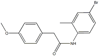 N-(4-bromo-2-methylphenyl)-2-(4-methoxyphenyl)acetamide Structure
