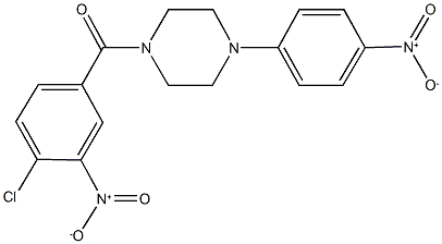 1-({4-chloro-3-nitrophenyl}carbonyl)-4-{4-nitrophenyl}piperazine|