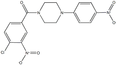 330468-22-9 1-({4-chloro-3-nitrophenyl}carbonyl)-4-{4-nitrophenyl}piperazine