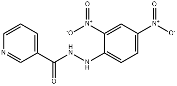 N'-{2,4-bisnitrophenyl}pyridine-3-carbohydrazide 结构式