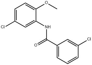 3-chloro-N-(5-chloro-2-methoxyphenyl)benzamide Structure