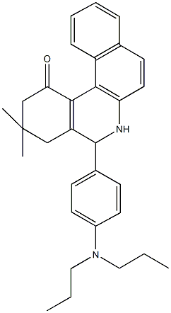 5-[4-(dipropylamino)phenyl]-3,3-dimethyl-3,4,5,6-tetrahydrobenzo[a]phenanthridin-1(2H)-one,330472-30-5,结构式