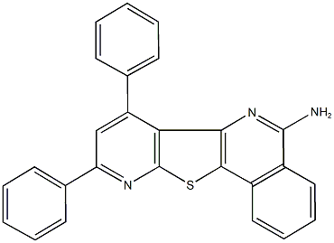 7,9-diphenylpyrido[3',2':4,5]thieno[3,2-c]isoquinolin-5-amine 结构式