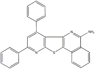 7,9-diphenylpyrido[3',2':4,5]thieno[3,2-c]isoquinolin-5-amine,330472-76-9,结构式