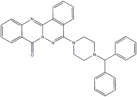 5-(4-benzhydryl-1-piperazinyl)-8H-phthalazino[1,2-b]quinazolin-8-one Structure