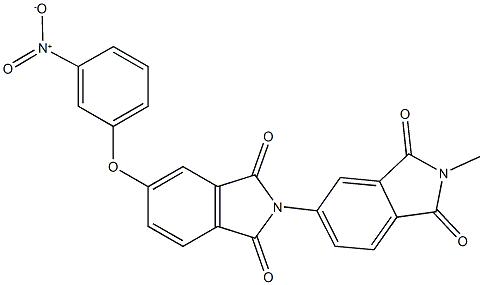 2'-methyl-5-(3-nitrophenoxy)-1,1',3,3'-tetraoxo-1,1',3,3'-tetrahydro-2,5'-bis(2H-isoindole) Struktur