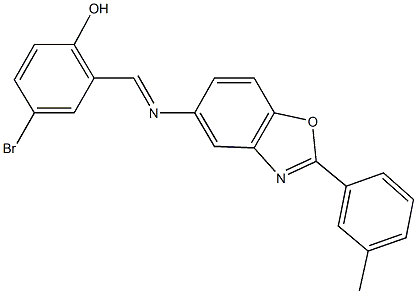 330563-37-6 4-bromo-2-({[2-(3-methylphenyl)-1,3-benzoxazol-5-yl]imino}methyl)phenol